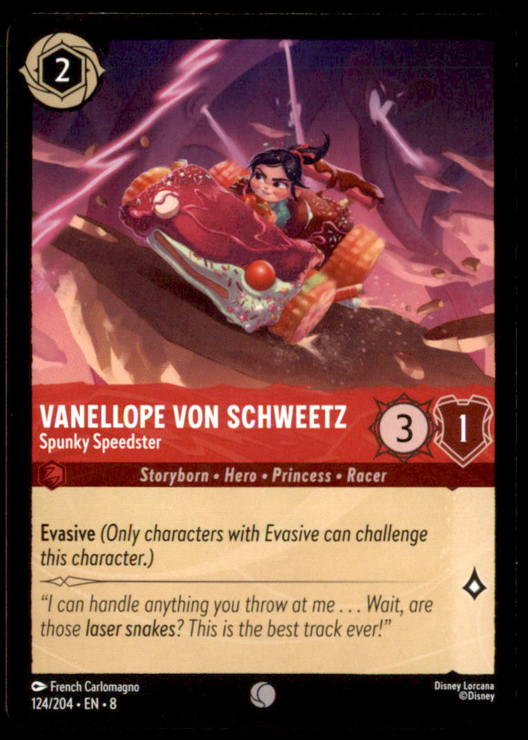 Vanellope Von Schweetz - Spunky Speedster Common Reign of Jafar 124/204 NM