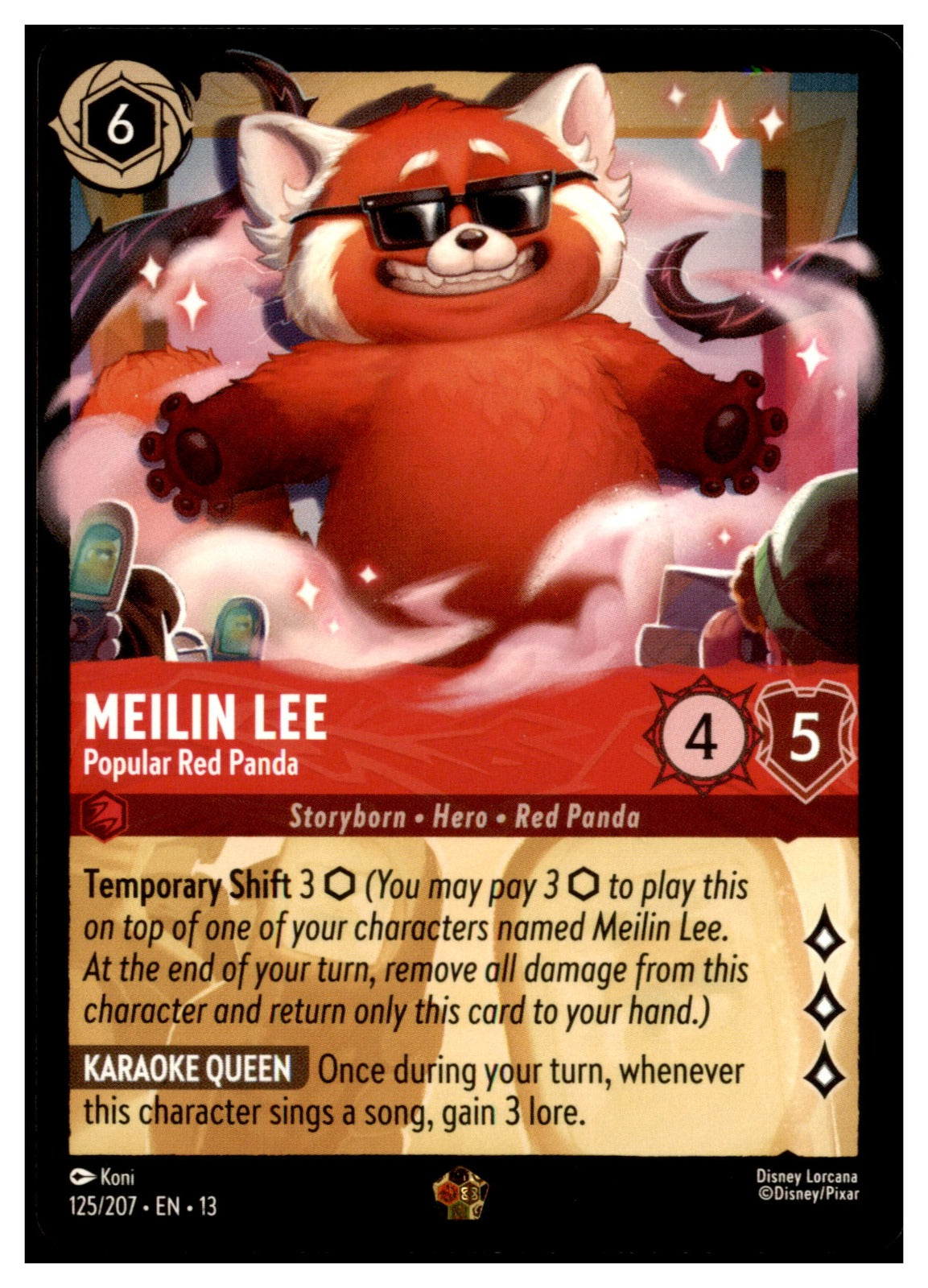 Meilin Lee - Popular Red Panda Legendary Attack of the Vine! 125/207 NM