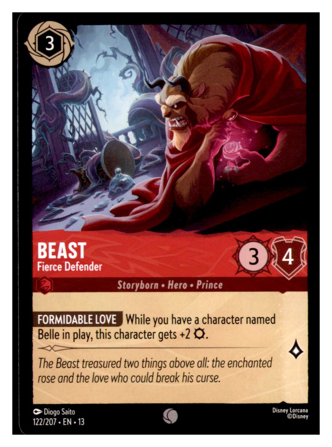 Beast - Fierce Defender Common Attack of the Vine! 122/207 NM