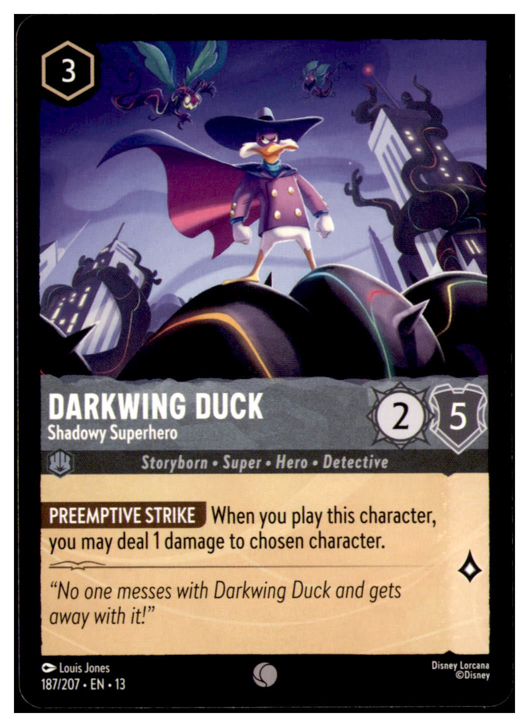 Darkwing Duck - Shadowy Superhero Common Attack of the Vine! 187/207 NM