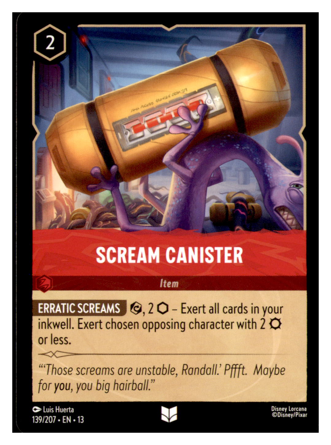 Scream Canister Uncommon Attack of the Vine! 139/207 NM