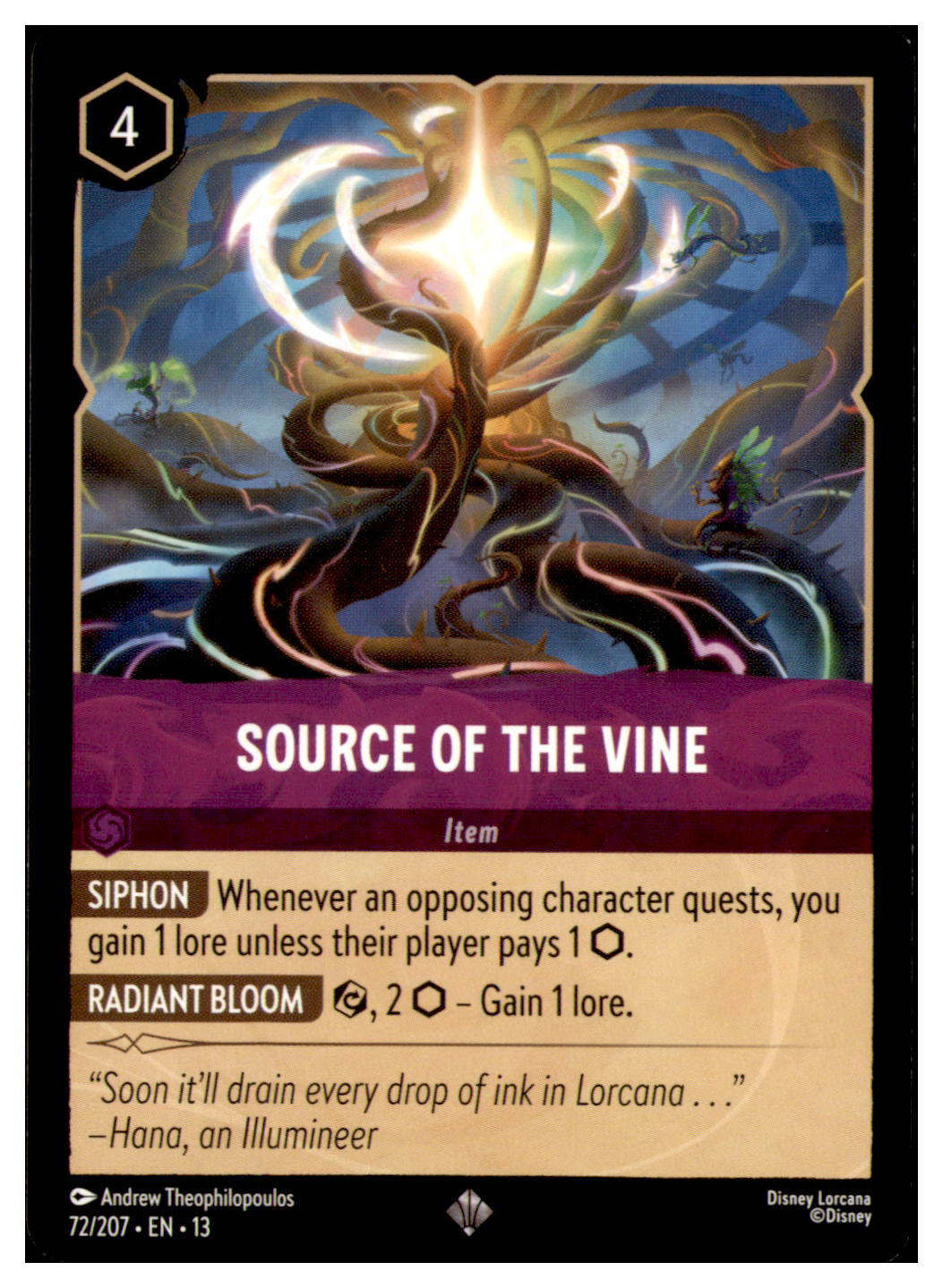 Source of the Vine Super Rare Attack of the Vine! 72/207 NM