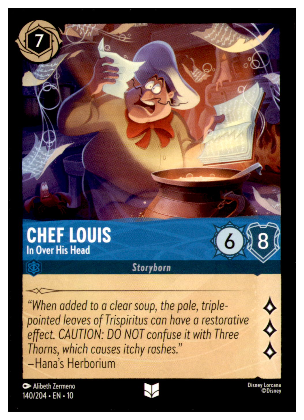 Chef Louis - In Over His Head Uncommon Whispers in the Well 140/204 NM