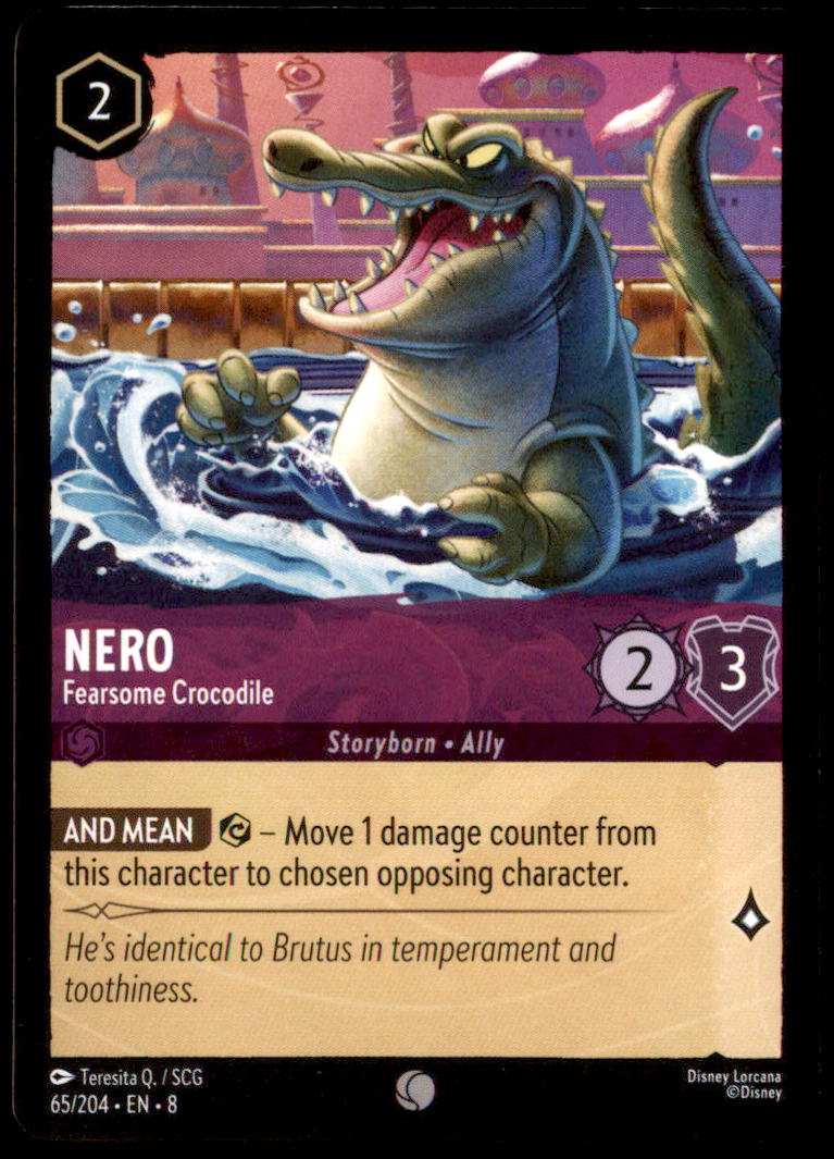 Nero - Fearsome Crocodile Common Reign of Jafar 65/204 NM