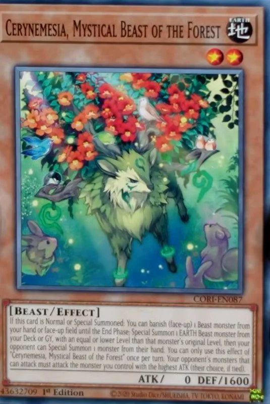 Cerynemesia, Mystical Beast OF THE Forest - CORI-EN087 - 1st Edition - Common