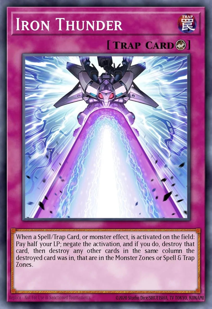 Iron Thunder - RA05-EN079 - 1st Edition - Platinum Secret Rare
