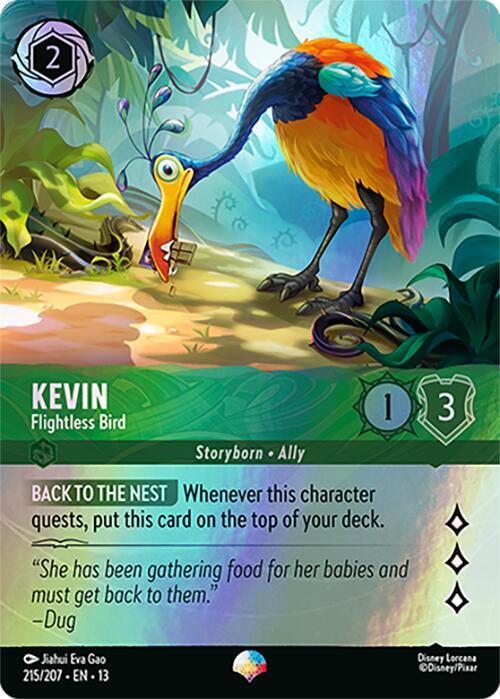 Kevin - Flightless Bird (Epic) Holo Epic Attack of the Vine! 215/207 NM