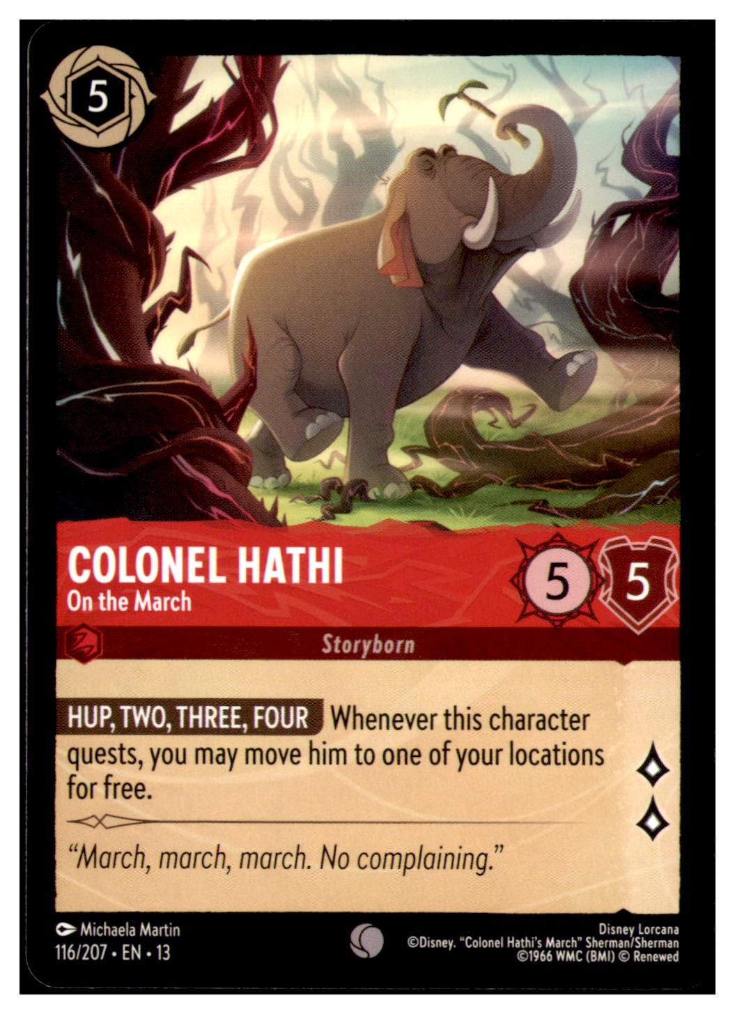 Colonel Hathi - On the March Common Attack of the Vine! 116/207 NM