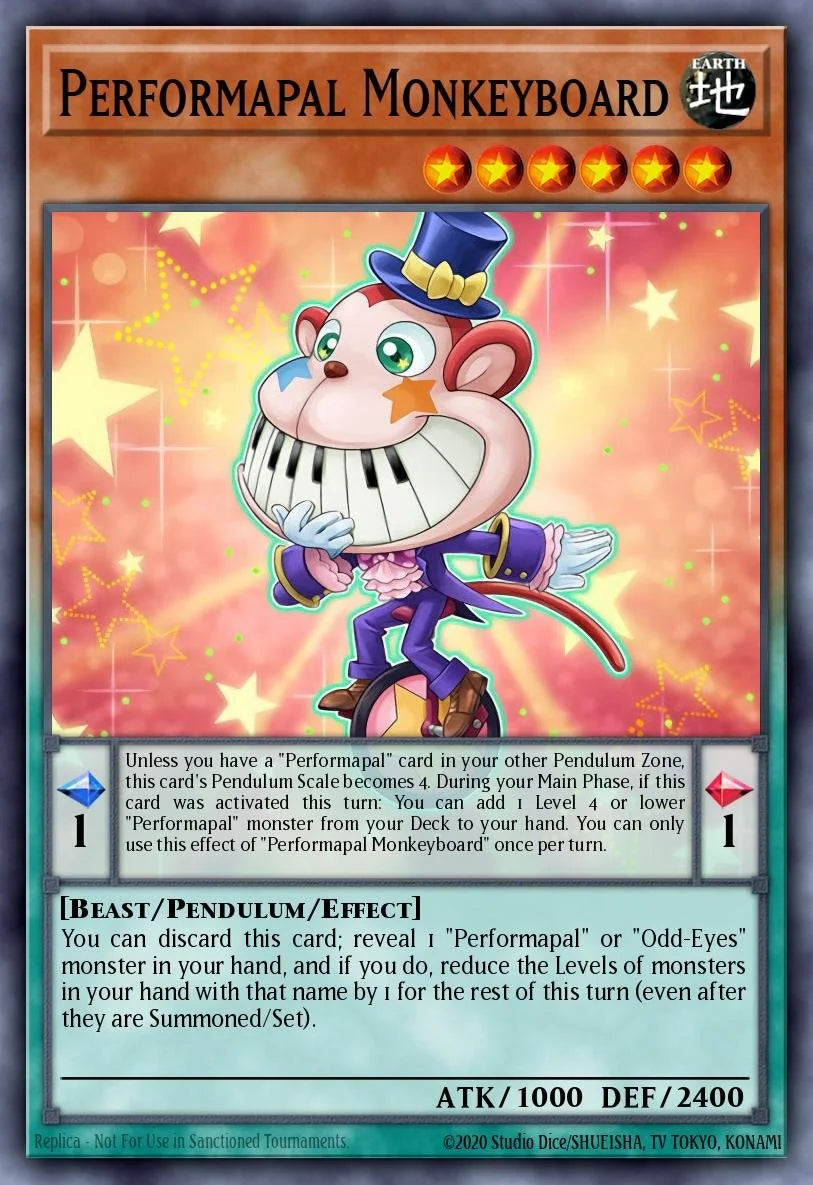 PERFORMAPAL MONKEYBOARD - LAVD-ENO04 - 1st Edition - SECRET RARE