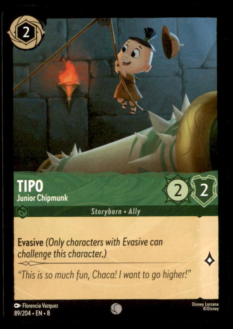 Tipo - Junior Chipmunk Common Reign of Jafar 89/204 NM