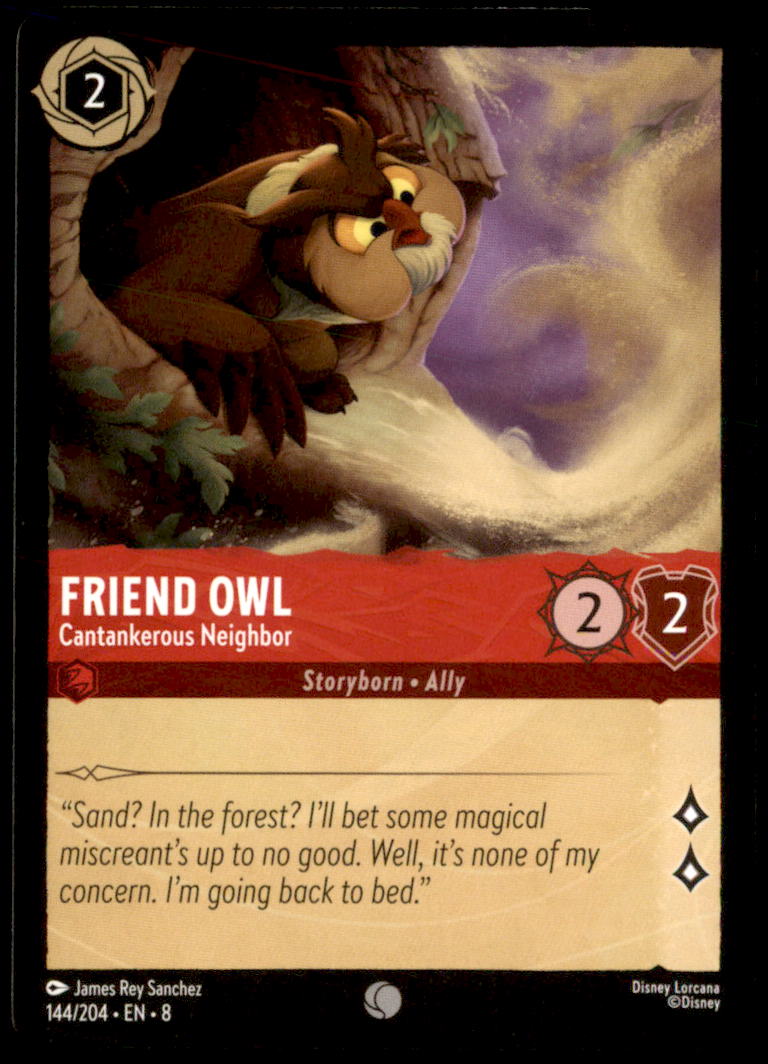 Friend Owl - Cantankerous Neighbor Common Reign of Jafar 144/204 NM