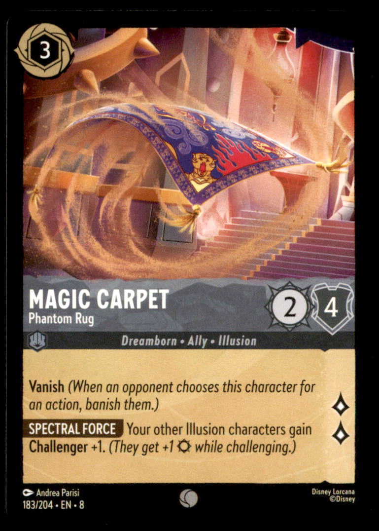 Magic Carpet - Phantom Rug Common Reign of Jafar 183/204 NM