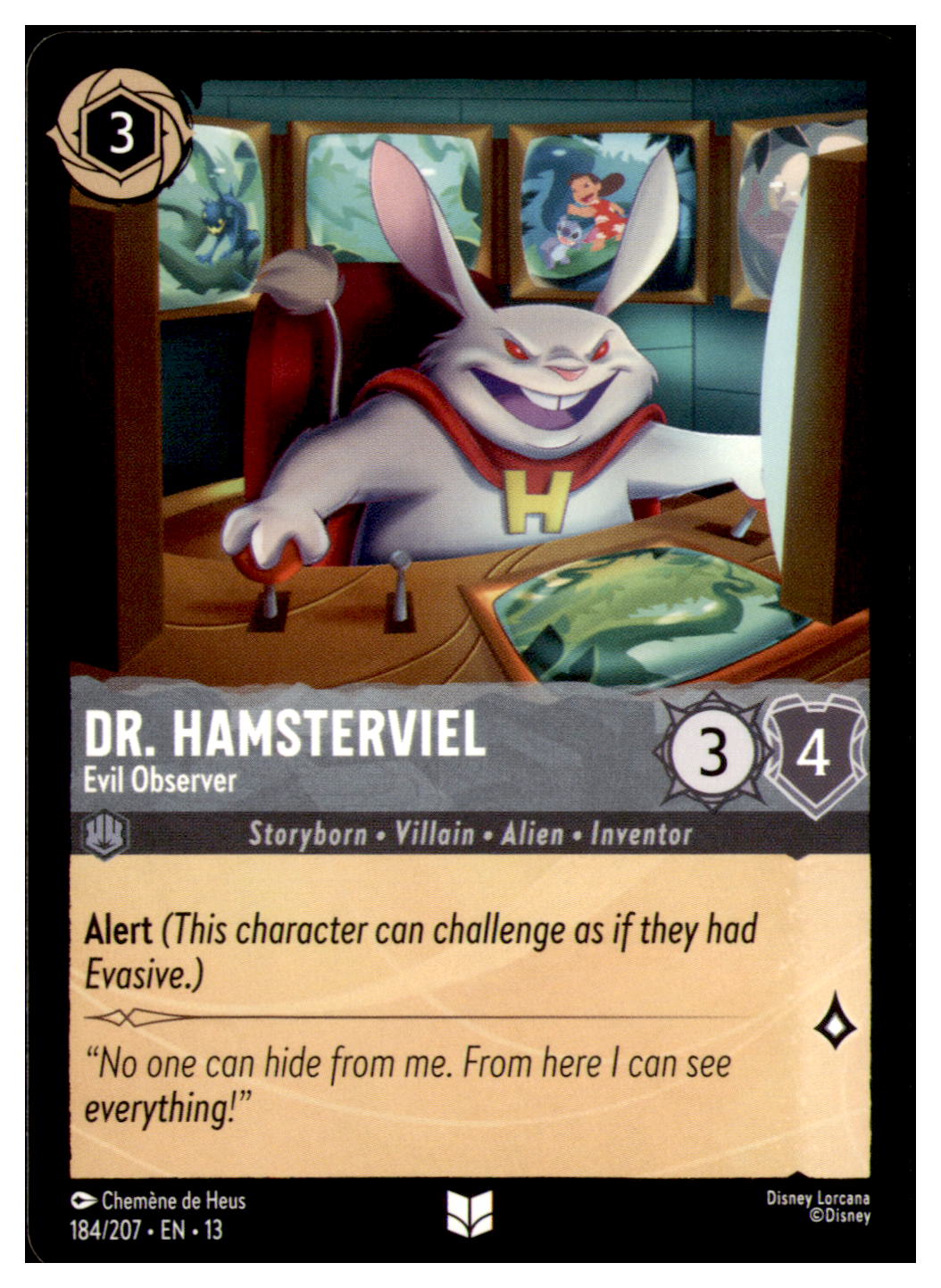 Dr. Hamsterviel - Evil Observer Uncommon Attack of the Vine! 184/207 NM