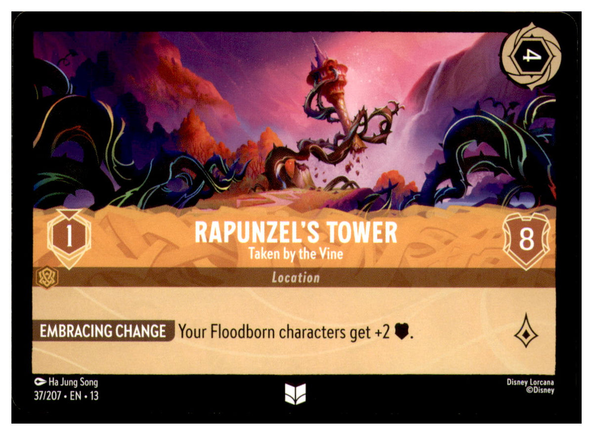 Rapunzel's Tower - Taken by the Vine Uncommon Attack of the Vine! 37/207 NM