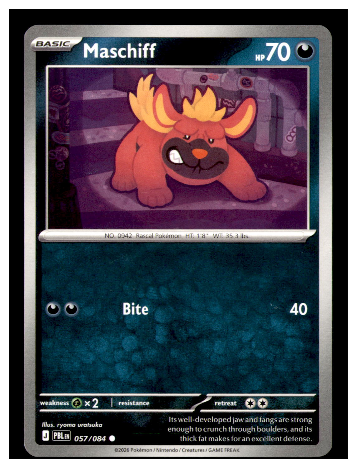Maschiff Common ME05: Pitch Black 057/084 NM