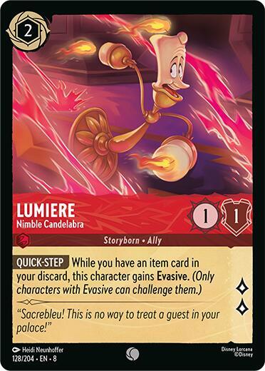 Lumiere - Nimble Candelabra Cold Foil Common Reign of Jafar 128/204 NM