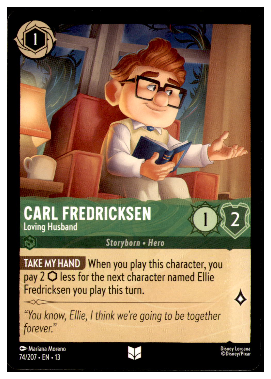Carl Fredricksen - Loving Husband (Foil) Uncommon Attack of the Vine! 74/207 NM
