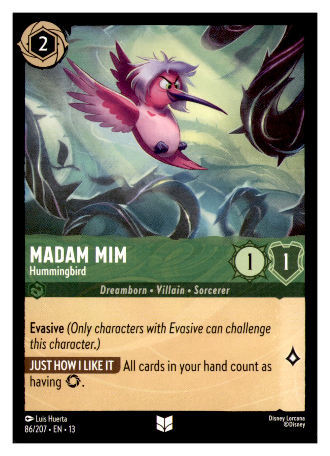 Madam Mim - Hummingbird Uncommon Attack of the Vine! 86/207 NM
