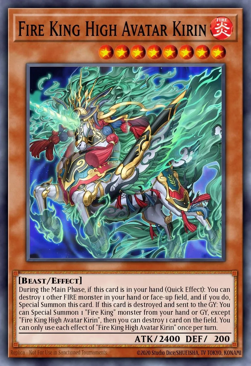 Fire King High Avatar Kirin - RA05-EN032 - 1st Edition - Super Rare
