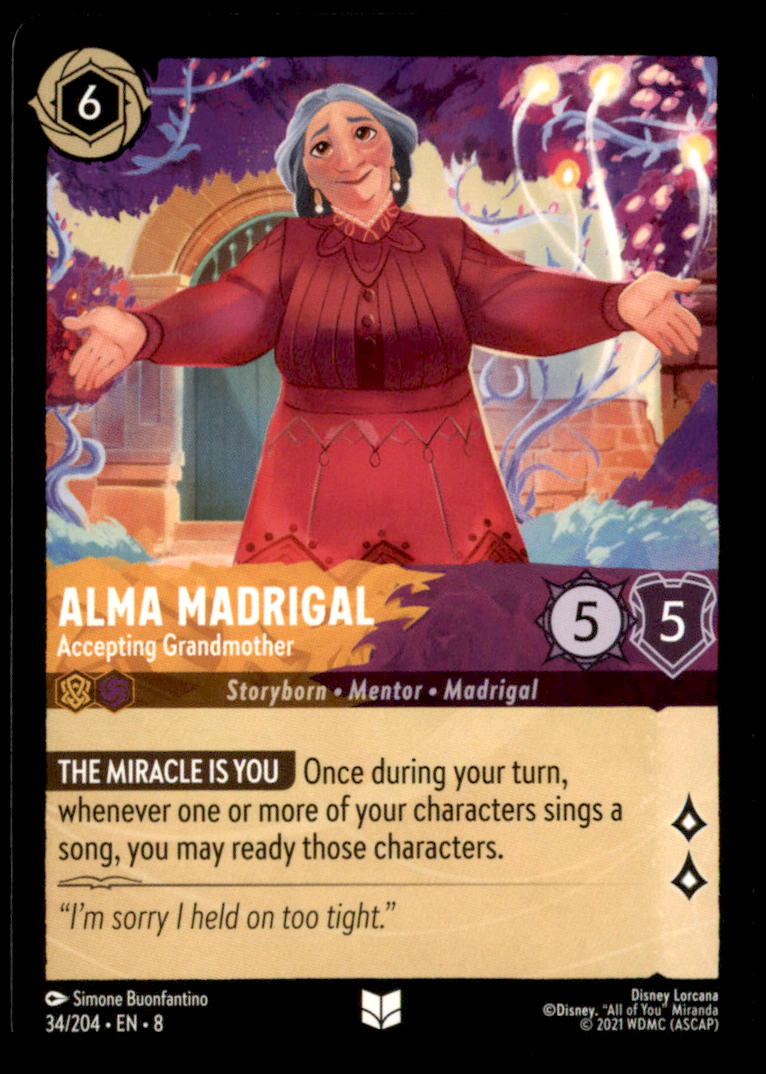 Alma Madrigal - Accepting Grandmother Uncommon Reign of Jafar 34/204 NM
