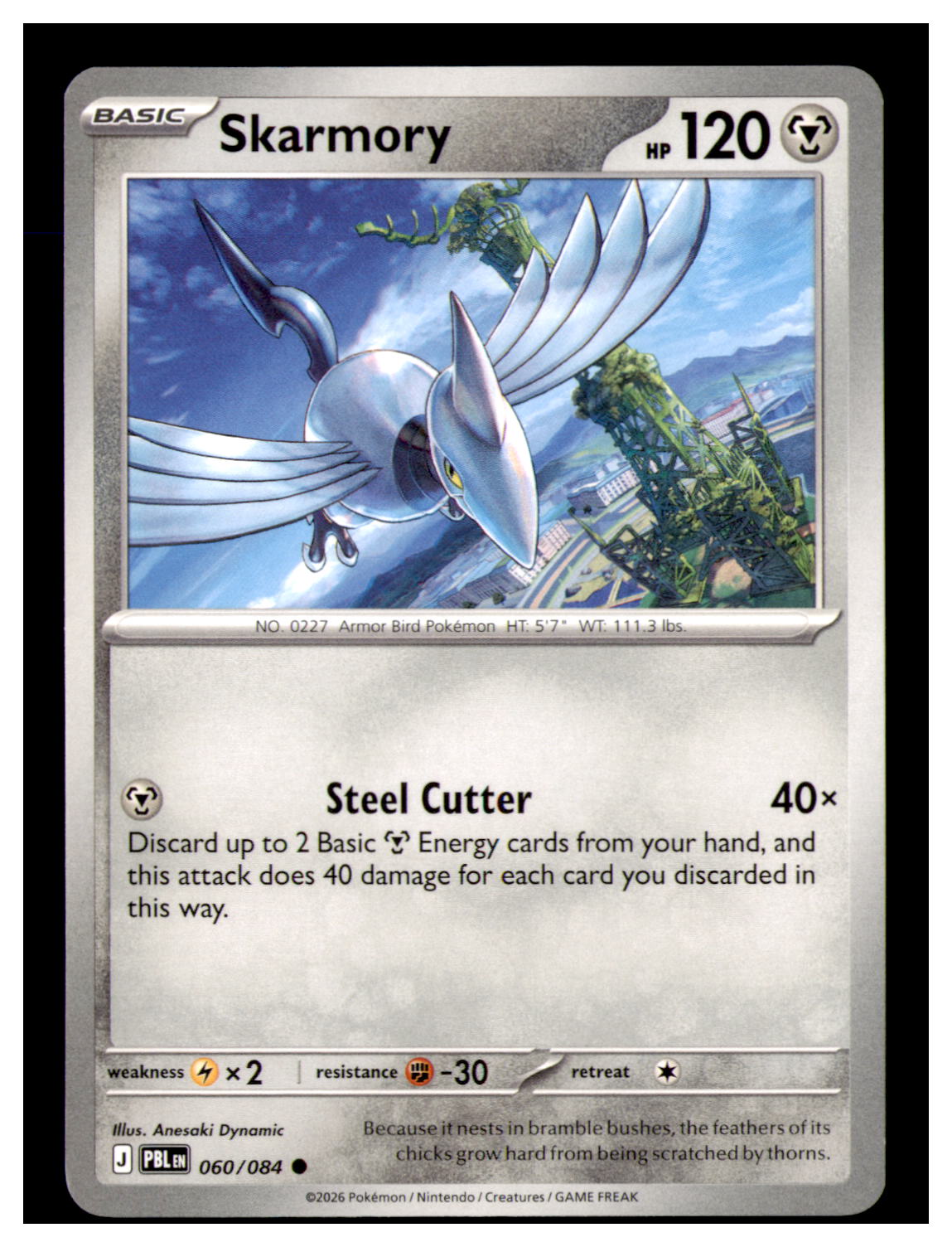 Skarmory Common ME05: Pitch Black 060/084 NM