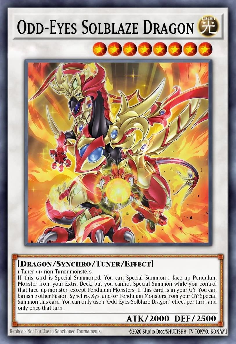Odd-Eyes Solblaze Dragon - LAVD-ENO24 - 1st Edition - ULTRA RARE