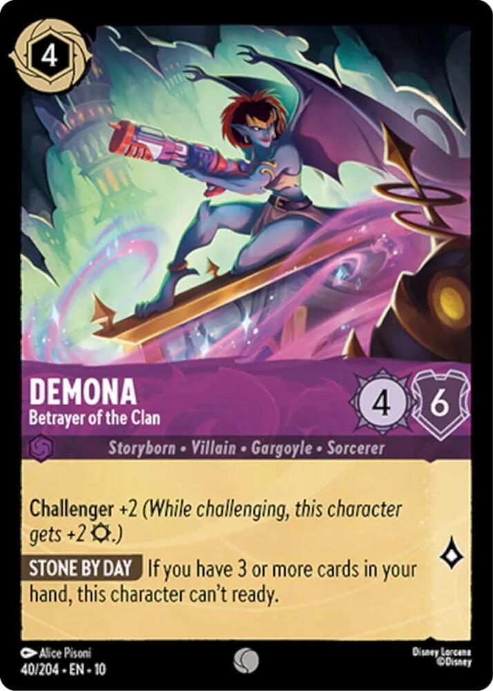 Demona - Betrayer of the Clan Cold Foil Common Whispers in the Well 40/204 NM