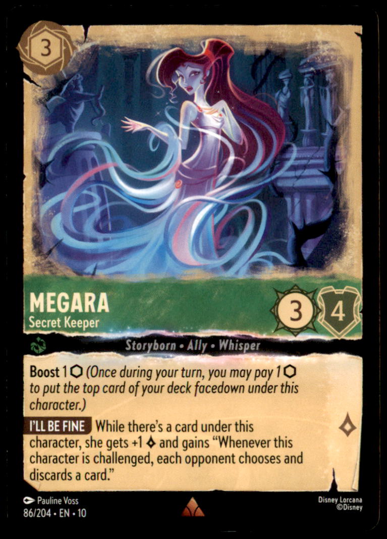 Megara - Secret Keeper Rare Whispers in the Well 86/204 NM