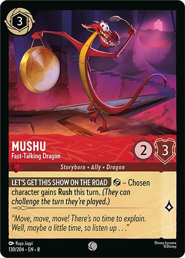 Mushu - Fast-Talking Dragon Cold Foil Common Reign of Jafar 130/204 NM