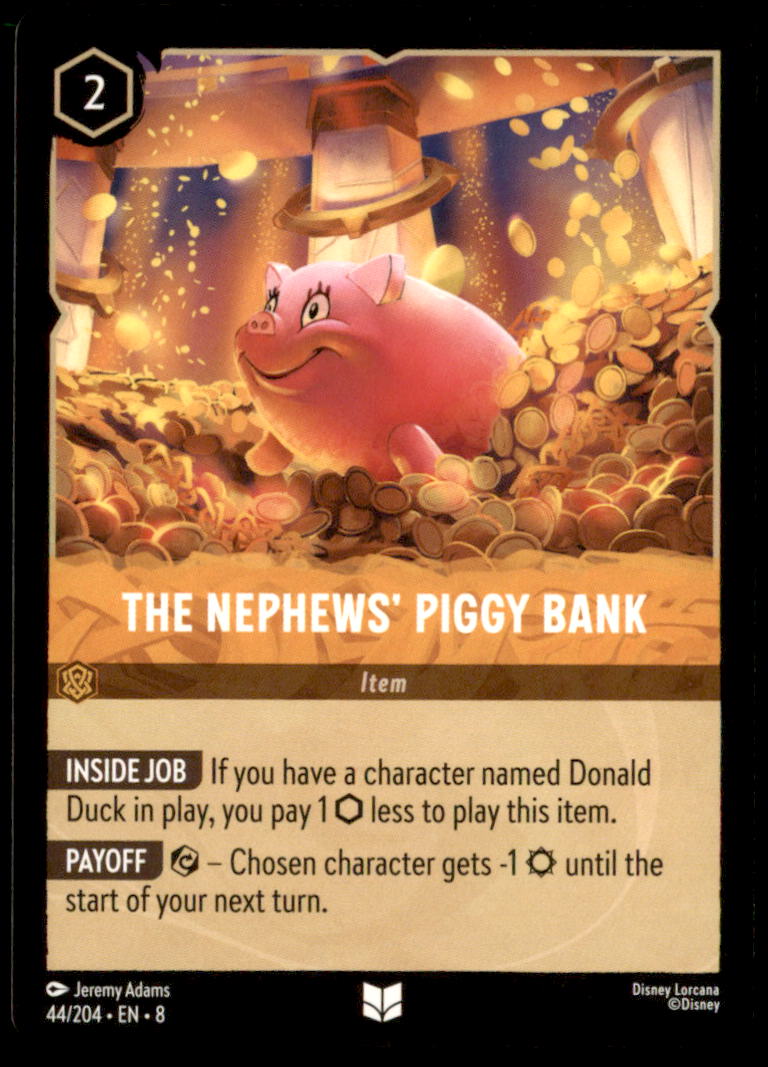 The Nephews' Piggy Bank Uncommon Reign of Jafar 44/204 NM