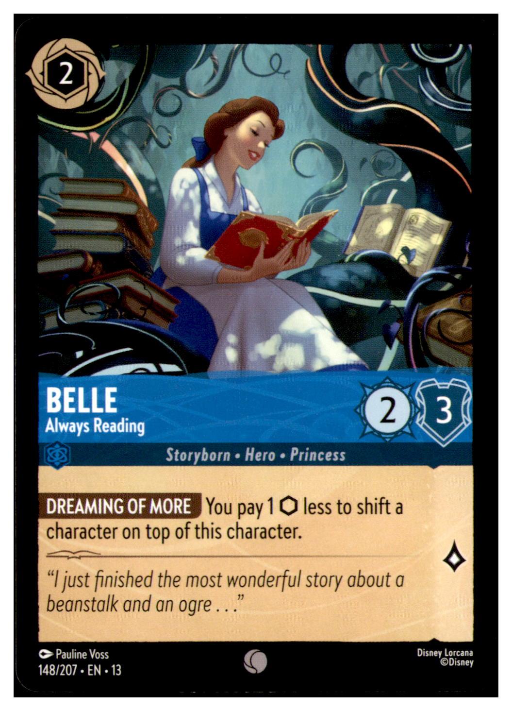 Belle - Always Reading Common Attack of the Vine! 148/207 NM