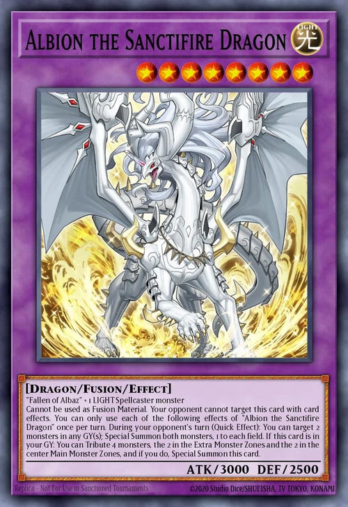 Albion the Sanctifire Dragon - RA05-EN037 - 1st Edition - Secret Rare