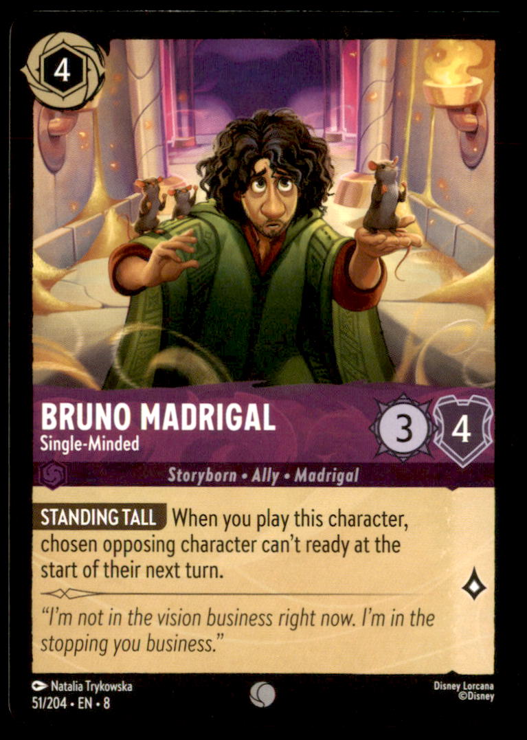 Bruno Madrigal - Single-Minded Common Reign of Jafar 51/204 NM