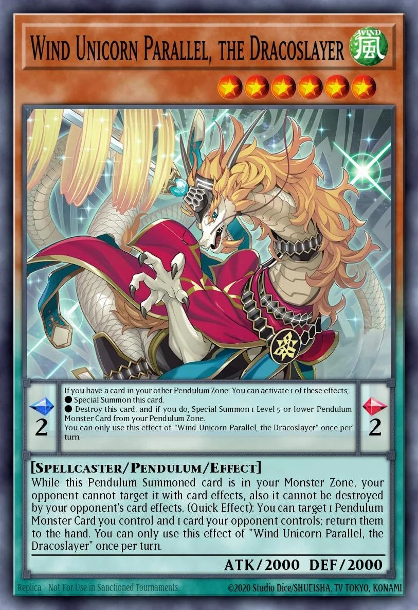 Wind Unicorn Parallel, the Dracoslayer - MAMO-EN125 - Secret Rare - 1st Edition