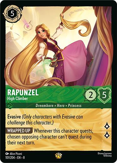 Rapunzel - High Climber Cold Foil Legendary Reign of Jafar 101/204 NM