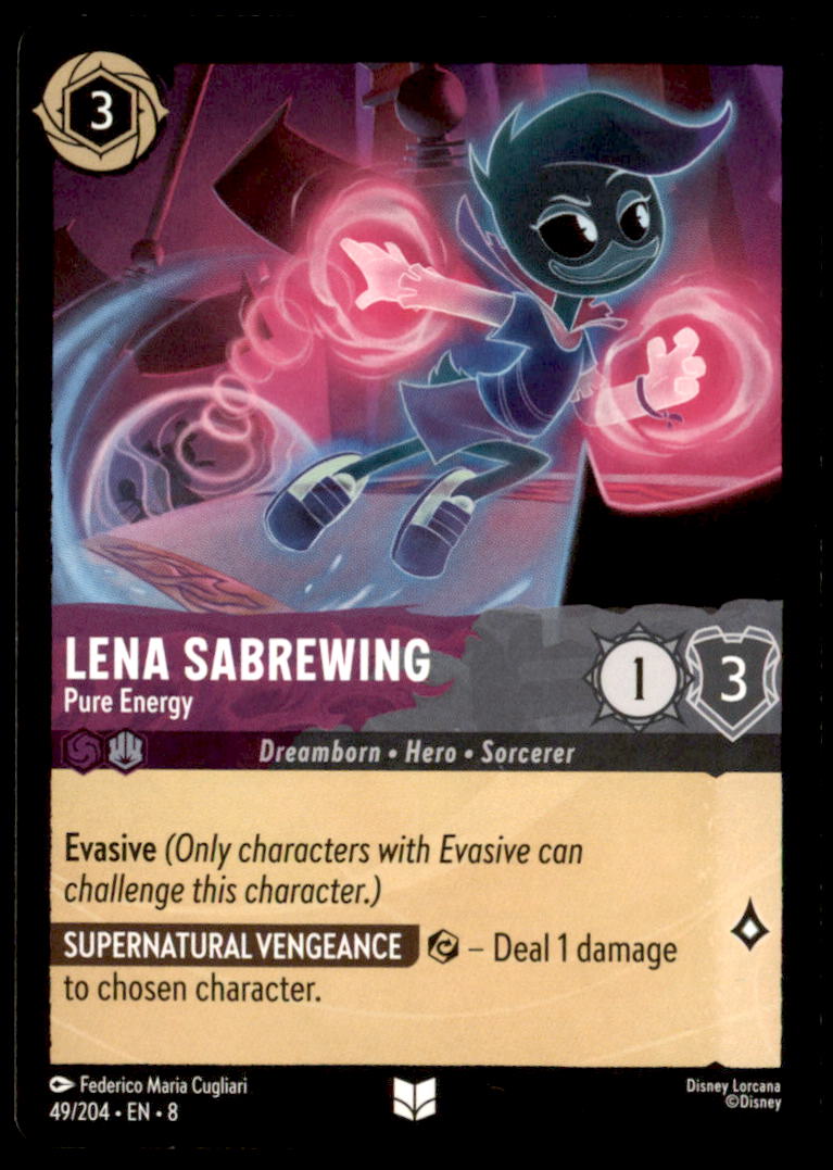 Lena Sabrewing - Pure Energy Uncommon Reign of Jafar 49/204 NM