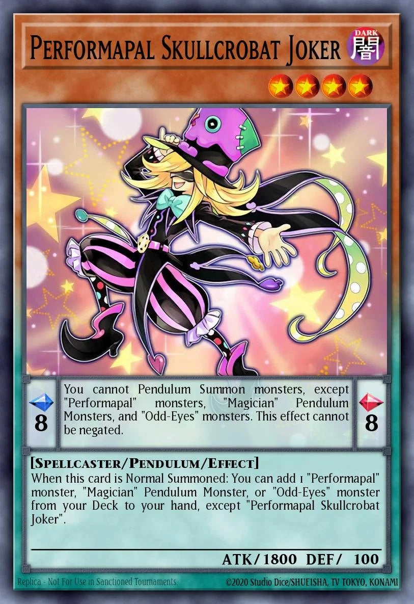 Performapal Skullcrobat Joker - LAVD-ENO03 - 1st Edition - SECRET RARE