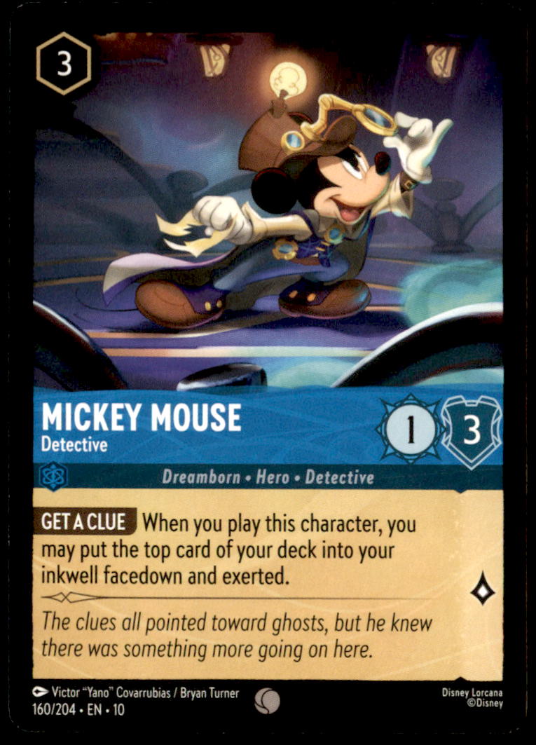 Mickey Mouse - Detective Common Whispers in the Well 160/204 NM