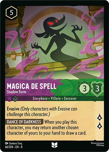 Magica De Spell - Shadow Form Cold Foil Uncommon Reign of Jafar 66/204 NM