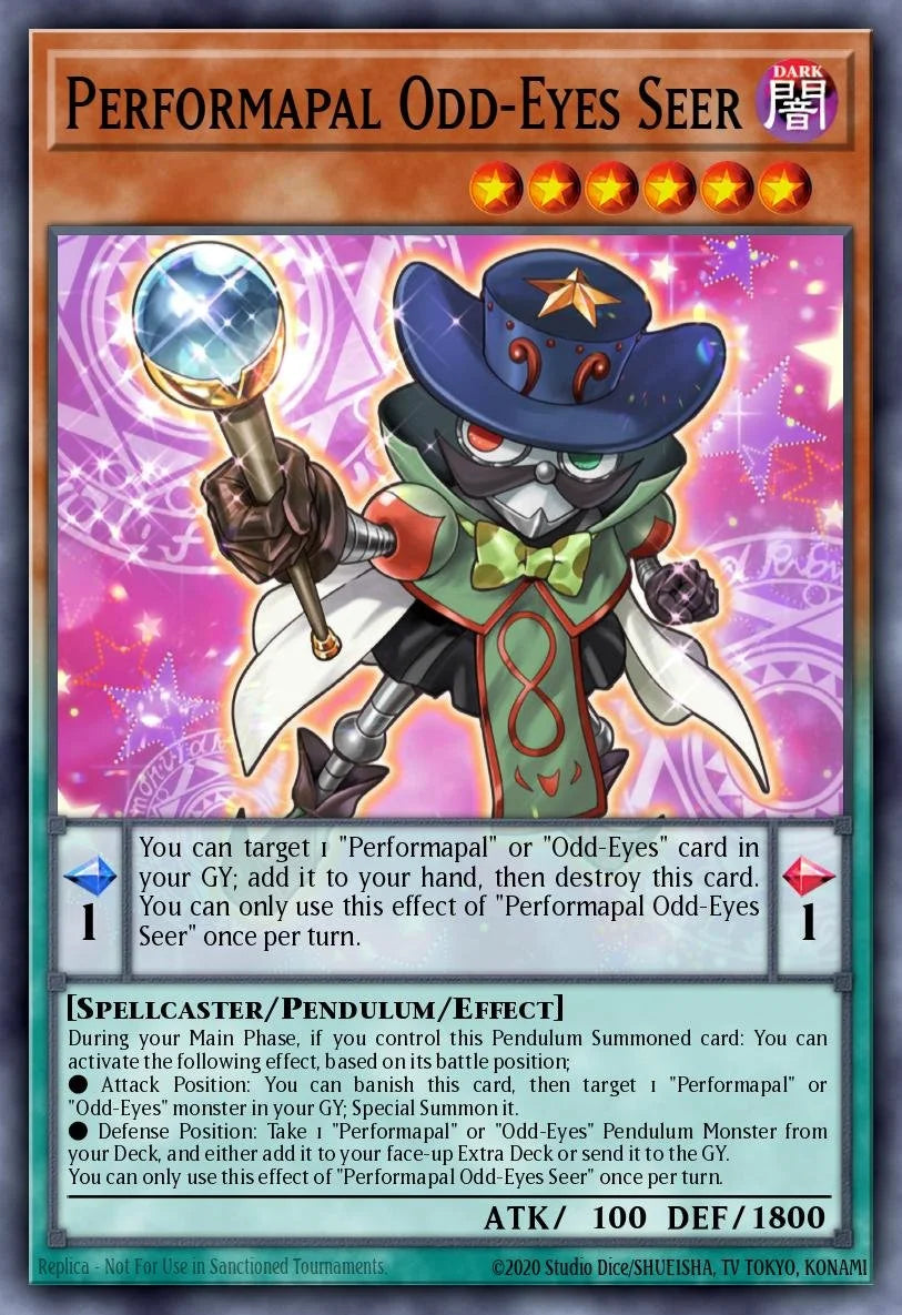 PERFORMAPAL ODD-EYES SEER - LAVD-ENO17 - 1st Edition - SECRET RARE