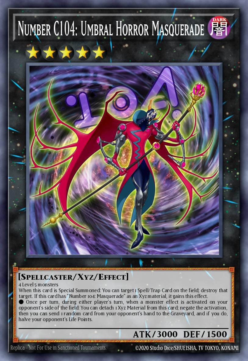 Number C104: Umbral Horror Masquerade - RA05-EN046 - 1st Edition - Secret Rare