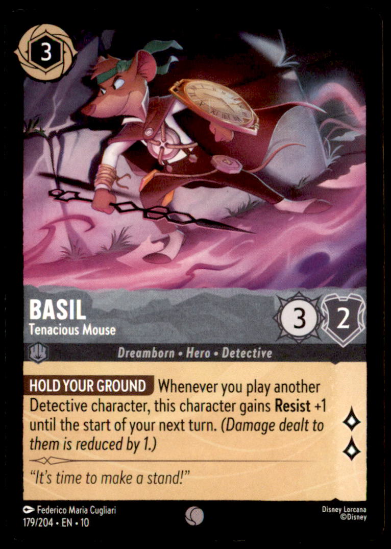 Basil - Tenacious Mouse Common Whispers in the Well 179/204 NM
