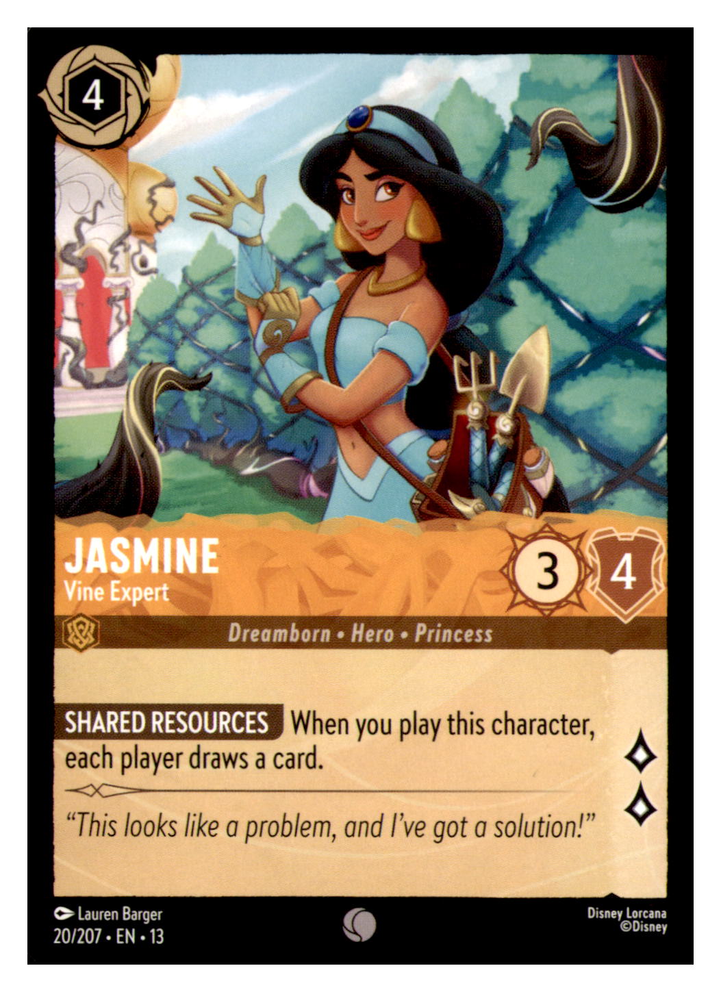 Jasmine - Vine Expert Common Attack of the Vine! 20/207 NM