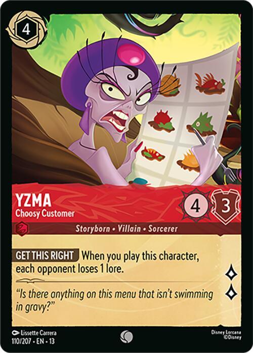 Yzma - Choosy Customer (Foil) Cold Foil Common Attack of the Vine! 110/207 NM