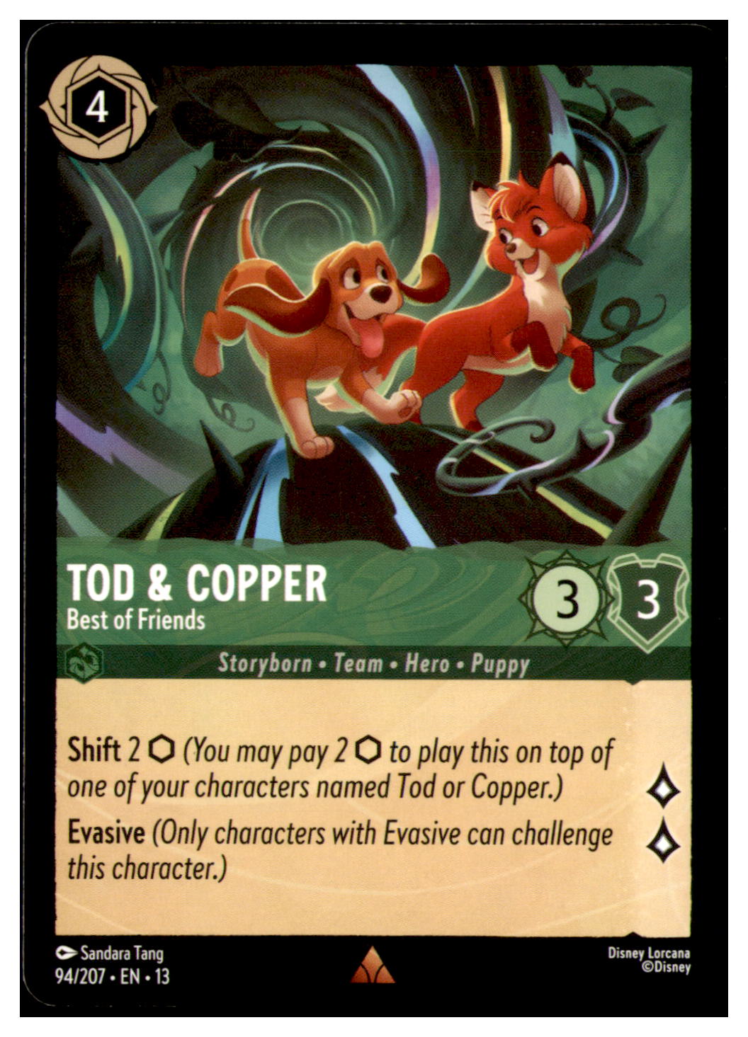 Tod & Copper - Best of Friends Rare Attack of the Vine! 94/207 NM