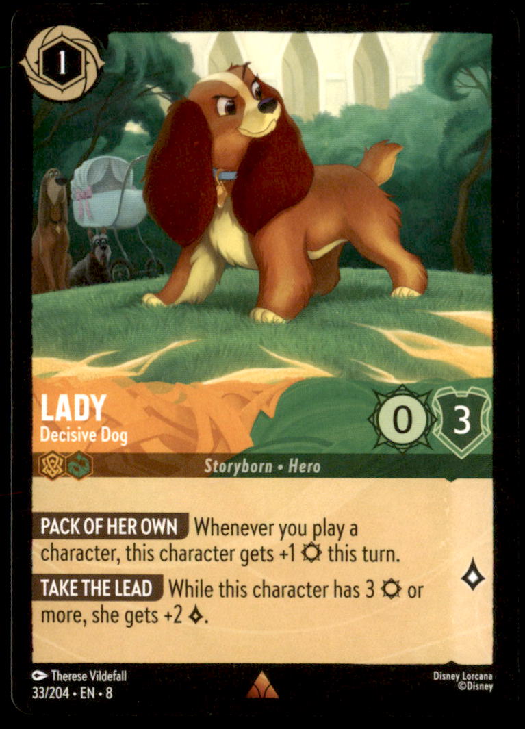 Lady - Decisive Dog Rare Reign of Jafar 33/204 NM
