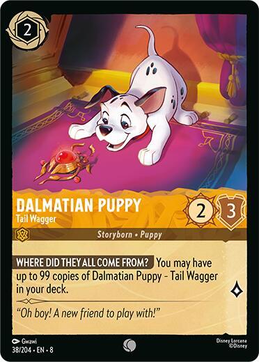 Dalmatian Puppy - Tail Wagger Cold Foil Common Reign of Jafar 38/204 NM