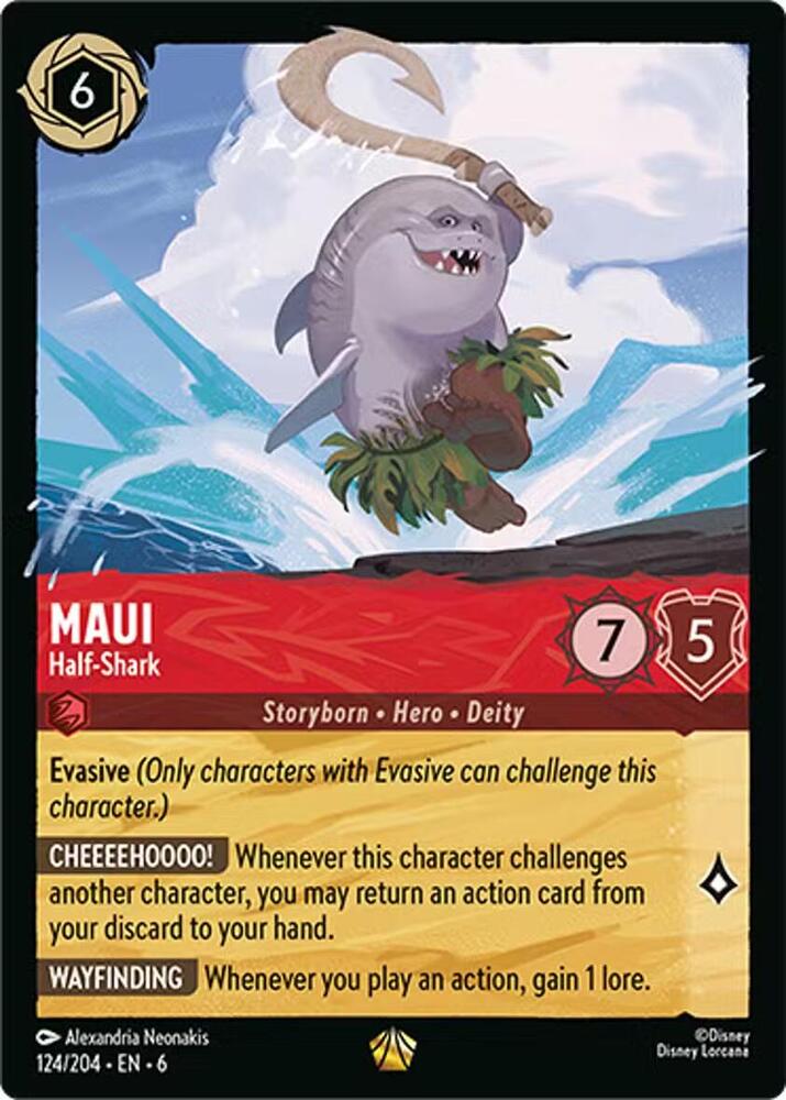 Maui - Half-Shark Cold Foil Legendary Azurite Sea 124/204 NM