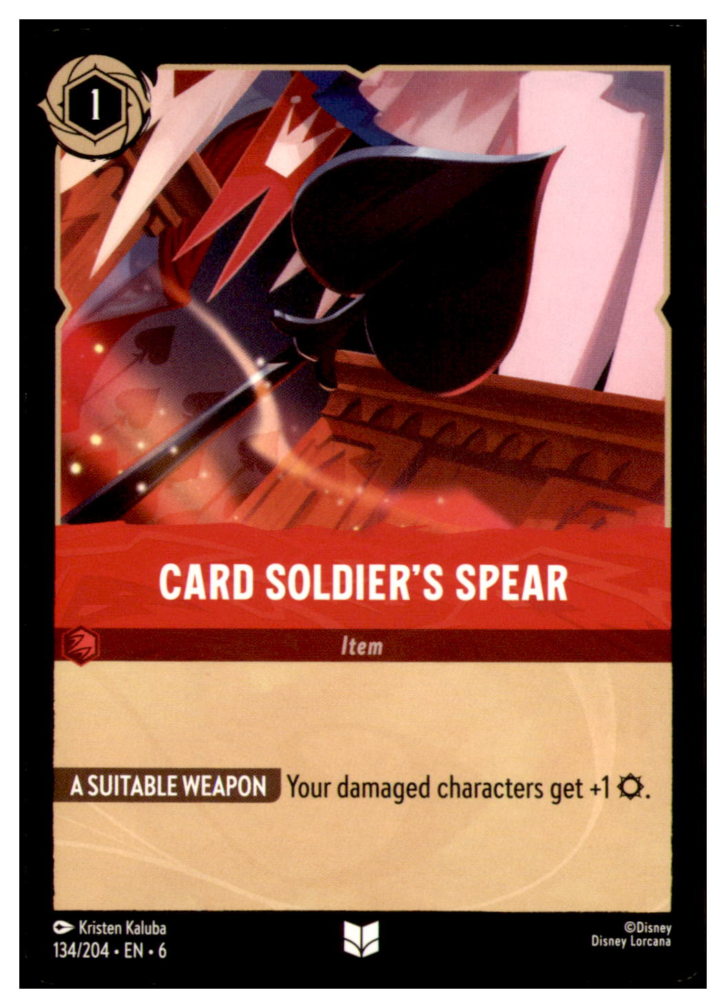 Card Soldier's Spear Uncommon Azurite Sea 134/204 NM