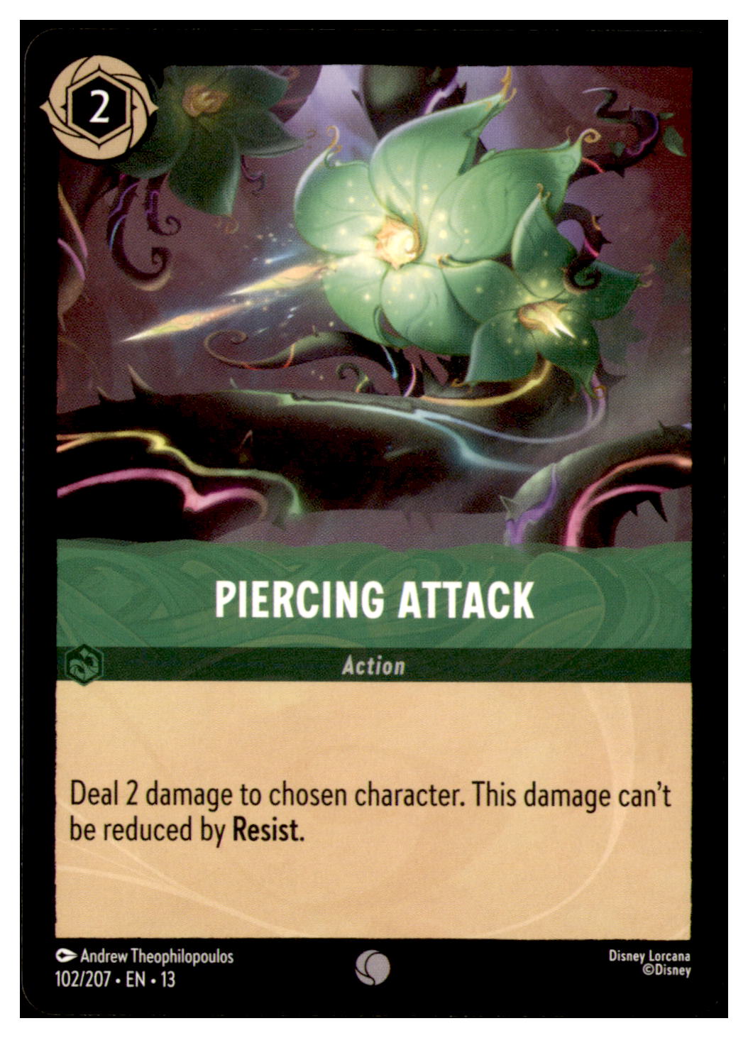 Piercing Attack Common Attack of the Vine! 102/207 NM